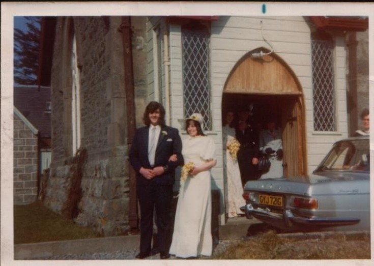 Wedding of Barbara and Geordie Cameron 