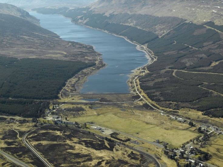 Aerial photo of most of Dalwhinnie