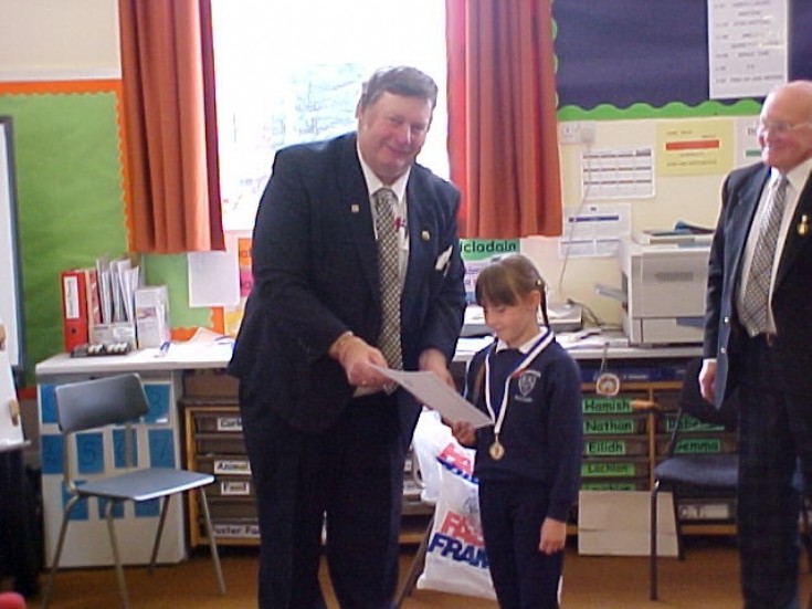 Dalwhinnie school pupil receives certificate