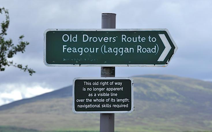 Old Drover's Route sign