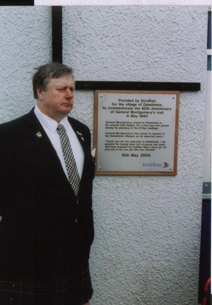 Douglas Abercrombie at Montgomery commemoration plaque