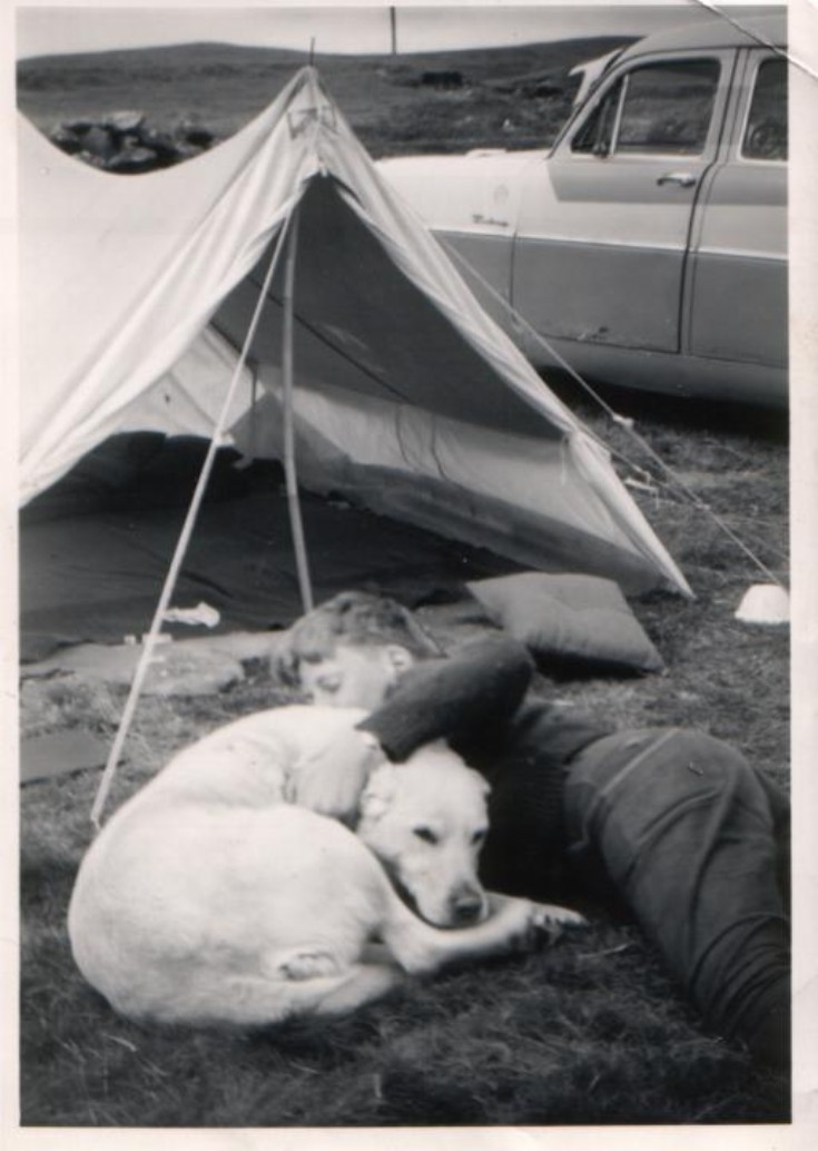 Douglas Abercrombie and dog 