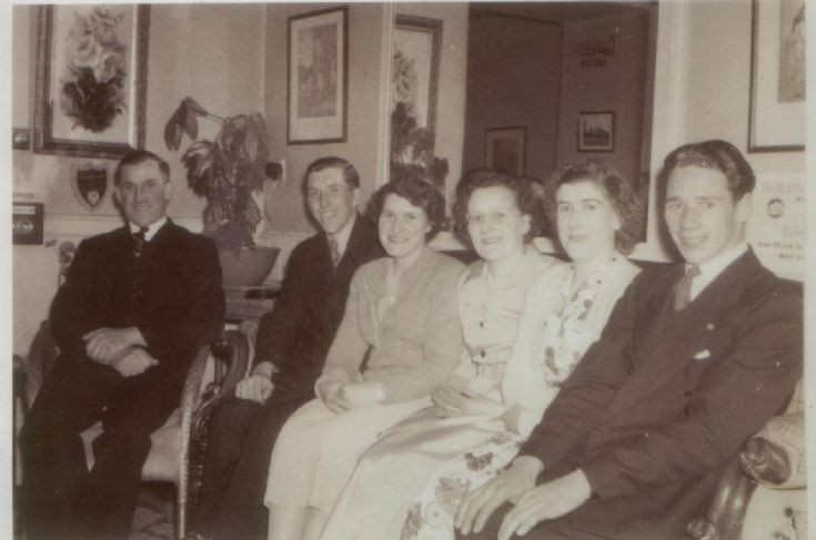 Group of Dalwhinnie folk at a function c1940s?