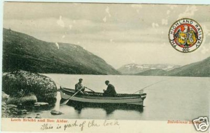 Fishing on Loch Ericht long ago