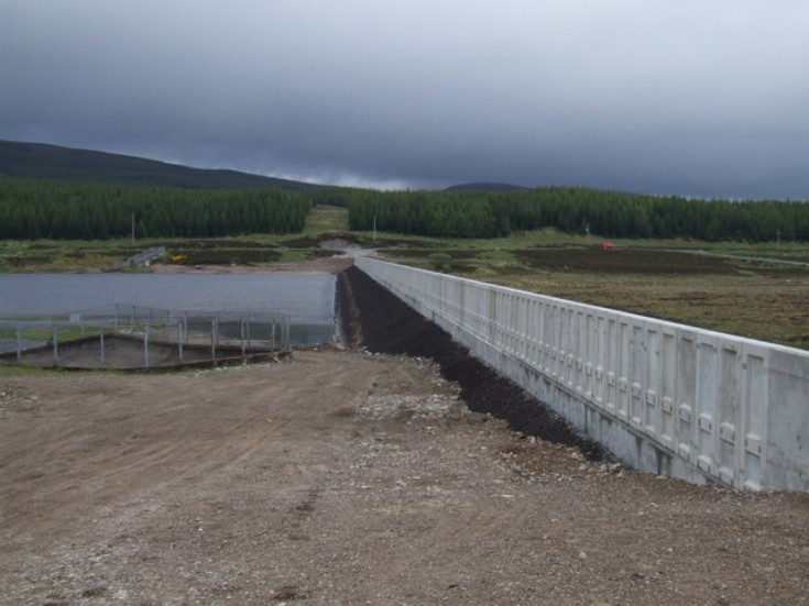 Loch Ericht and the newly refurbished dam