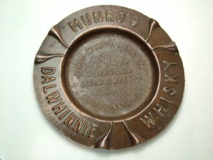 Munro's Dalwhinnie whisky ashtray