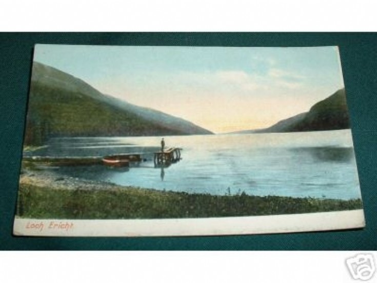 Old postcard of Loch Ericht