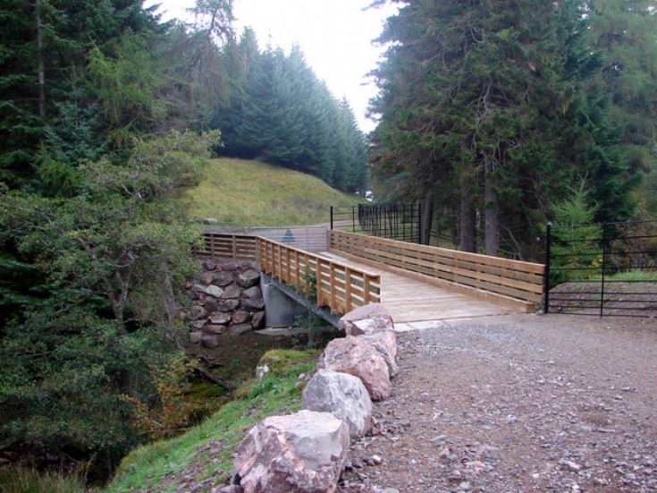 New bridge at Ben Alder Lodge