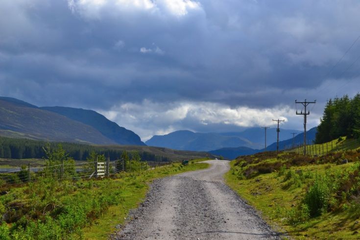The road to Loch Ericht